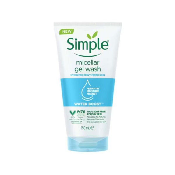 Simple - Sensitive Skin Water Boost Miceller Facial Gel Wash - 150ml