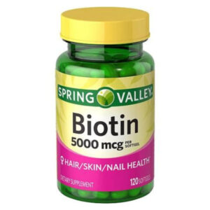 Spring Valley Biotin Softgels 5000mcg 120 Softgels