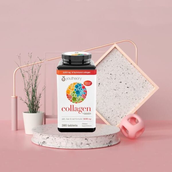 Youtheory Collagen Plus Biotin 390 Tablets