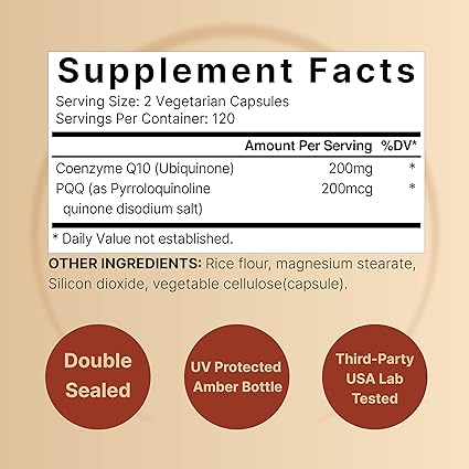 NatureBell CoQ10 200mg – 240 Veggie Capsules - Image 3