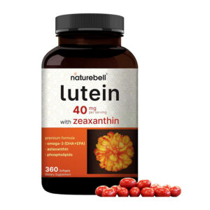 NatureBell Lutein 40mg and Zeaxanthin 1600mcg Per Serving – 360 Softgels