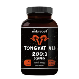 NatureBell Tongkat Ali 200:1 (Longjack) Extract – 150 Capsules