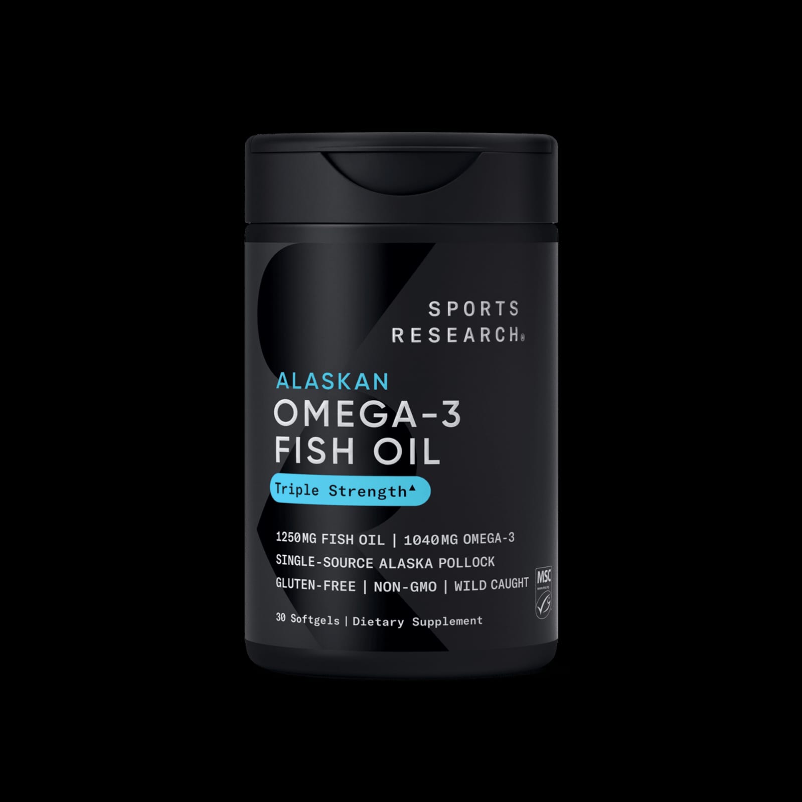 Sports Research Triple Strength Omega 3 Fish Oil 1250mg – 150 Softgels