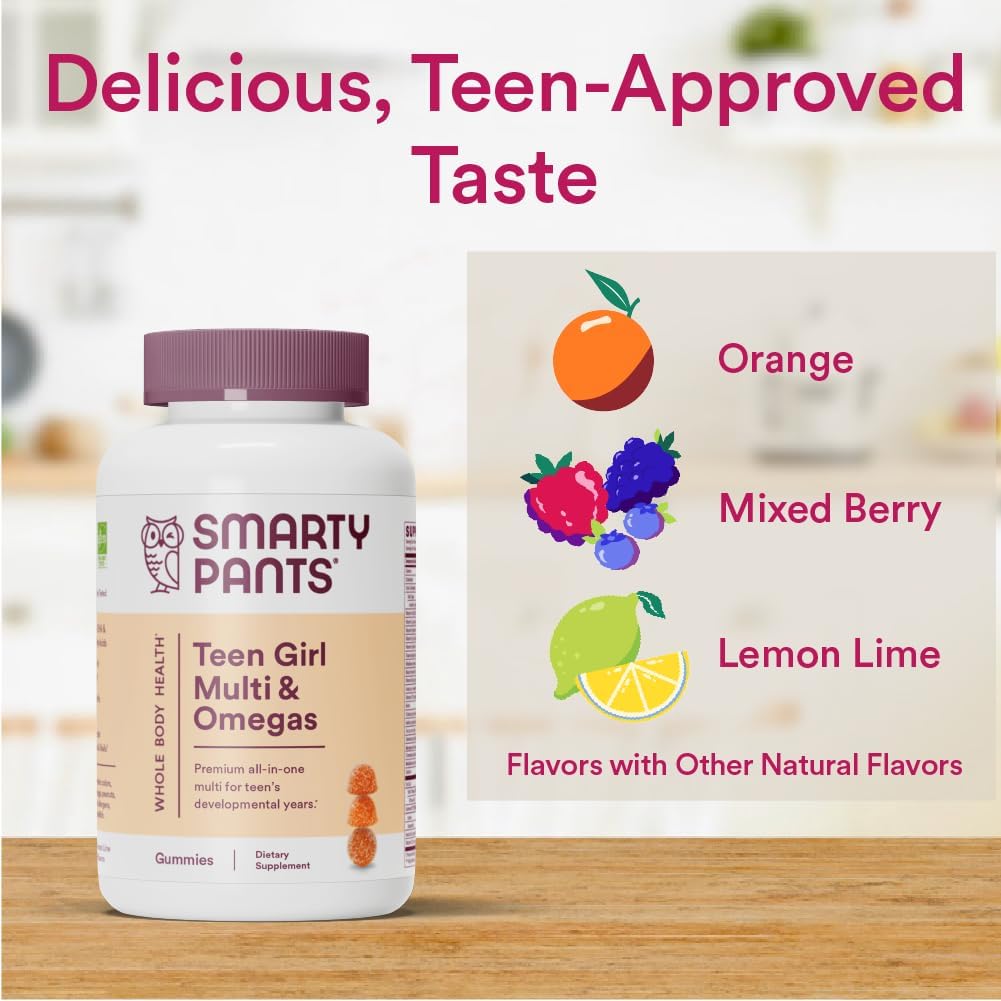 SmartyPants Teen Girl Multi & Omegas – 120 Gummies - Image 3