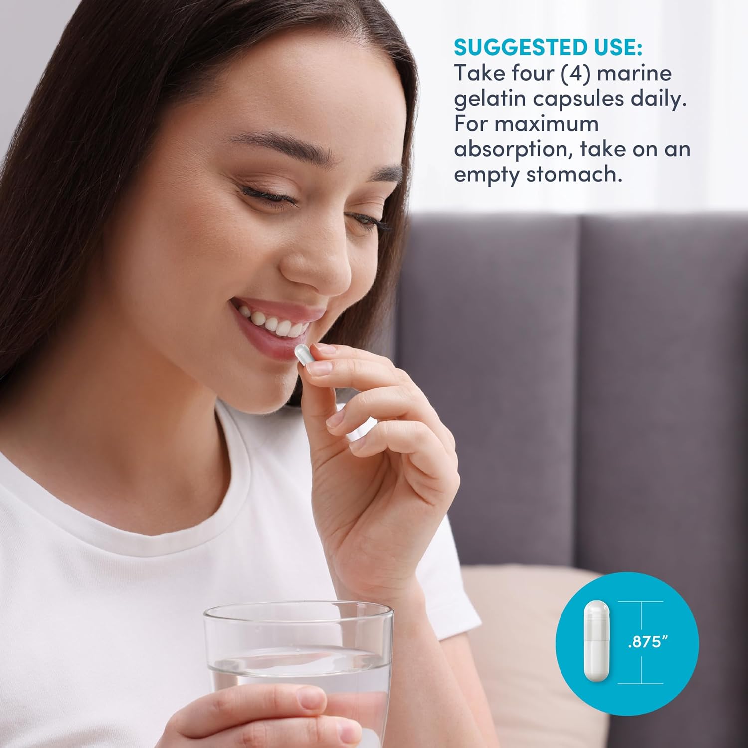 Neocell Marine Collagen – 120 Capsules with Hyaluronic Acid - Image 3