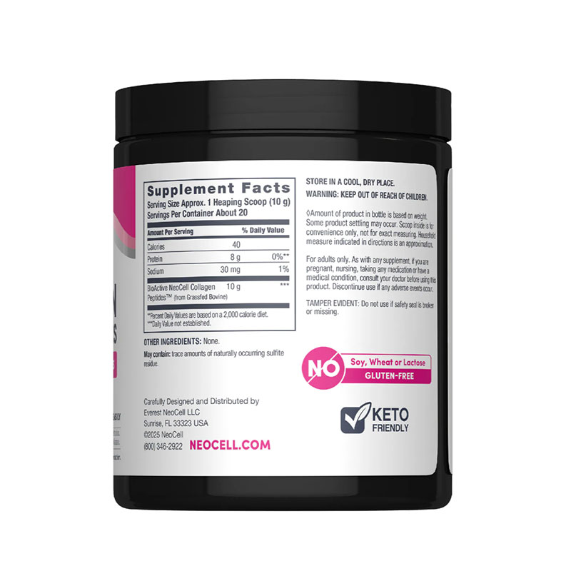 NeoCell Grassfed Collagen Peptides 200g Powder - Image 4