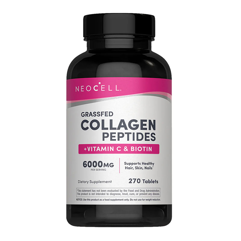 NeoCell Grassfed Collagen Peptides + C & Biotin 270 Tablets