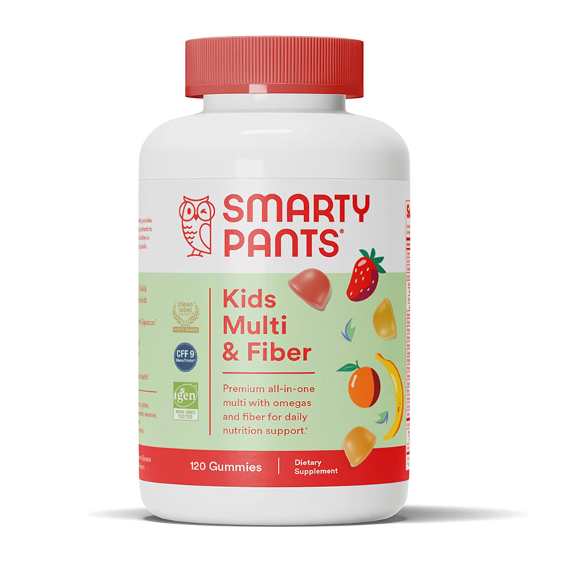 SmartyPants Kids Plus Multi & Fiber – 120 Gummies