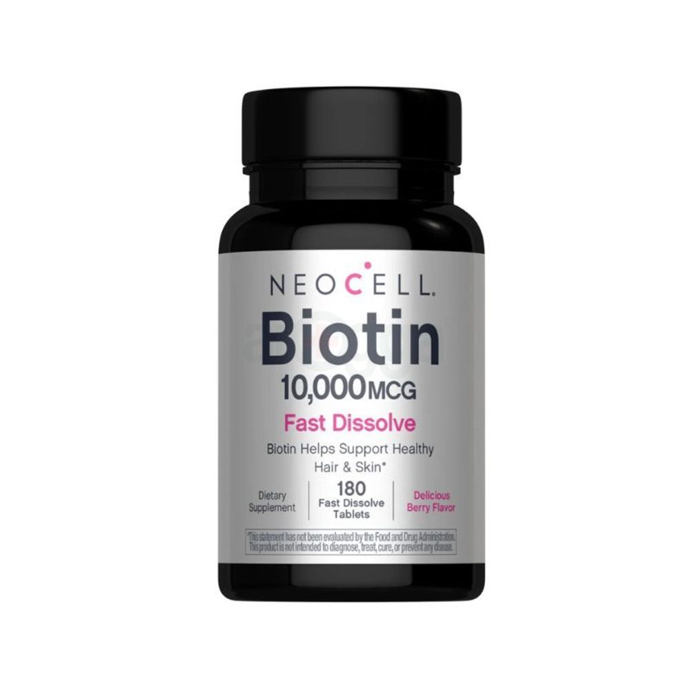 NeoCell Biotin 10000 MCG Fast Dissolve – 180 Tablets